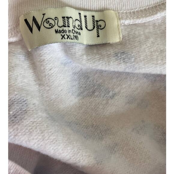 Wound Up Womens Sarcasm Level Expert Blue White Sweatshirt Sweater Top NEW XXL - Picture 6 of 10